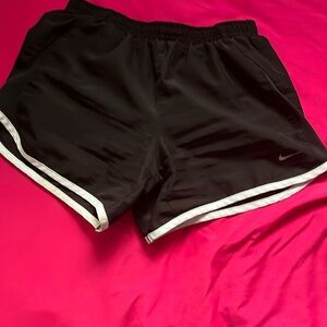 Black Nike workout shorts